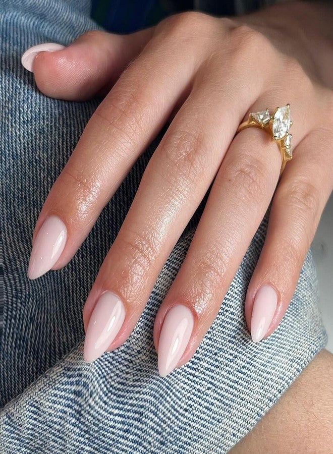 KQueenest Dusty Pink Press on Nails Short Almond - 30 Pcs Reusable Fake Nails Glue on, Thick Natural Fit Acrylic Nails, Salon Quality Stick on Nails for Women, No Damage Easy Apply False Nails - Image 3